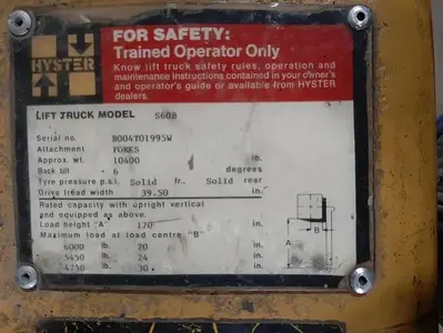 USED HYSTER S60B