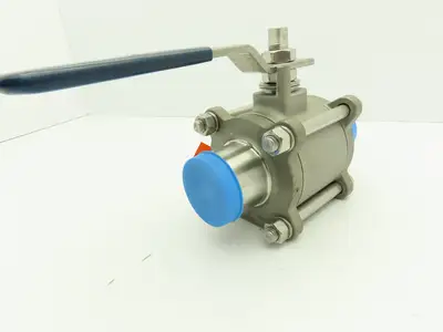 PBM  SPH-H5B-A-A038 Stainless 316 Sanitary 3Pc Ball Valve 2" Butt Weld 720PSI