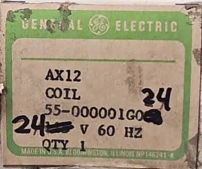 General Electric 55-000001G024 Renewal Coil 24V 60Hz. Loc4B22