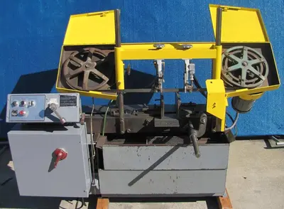 W. F. Wells and Sons Horizontal Band Saw Bandsaw with Coolant Pump & New Blade