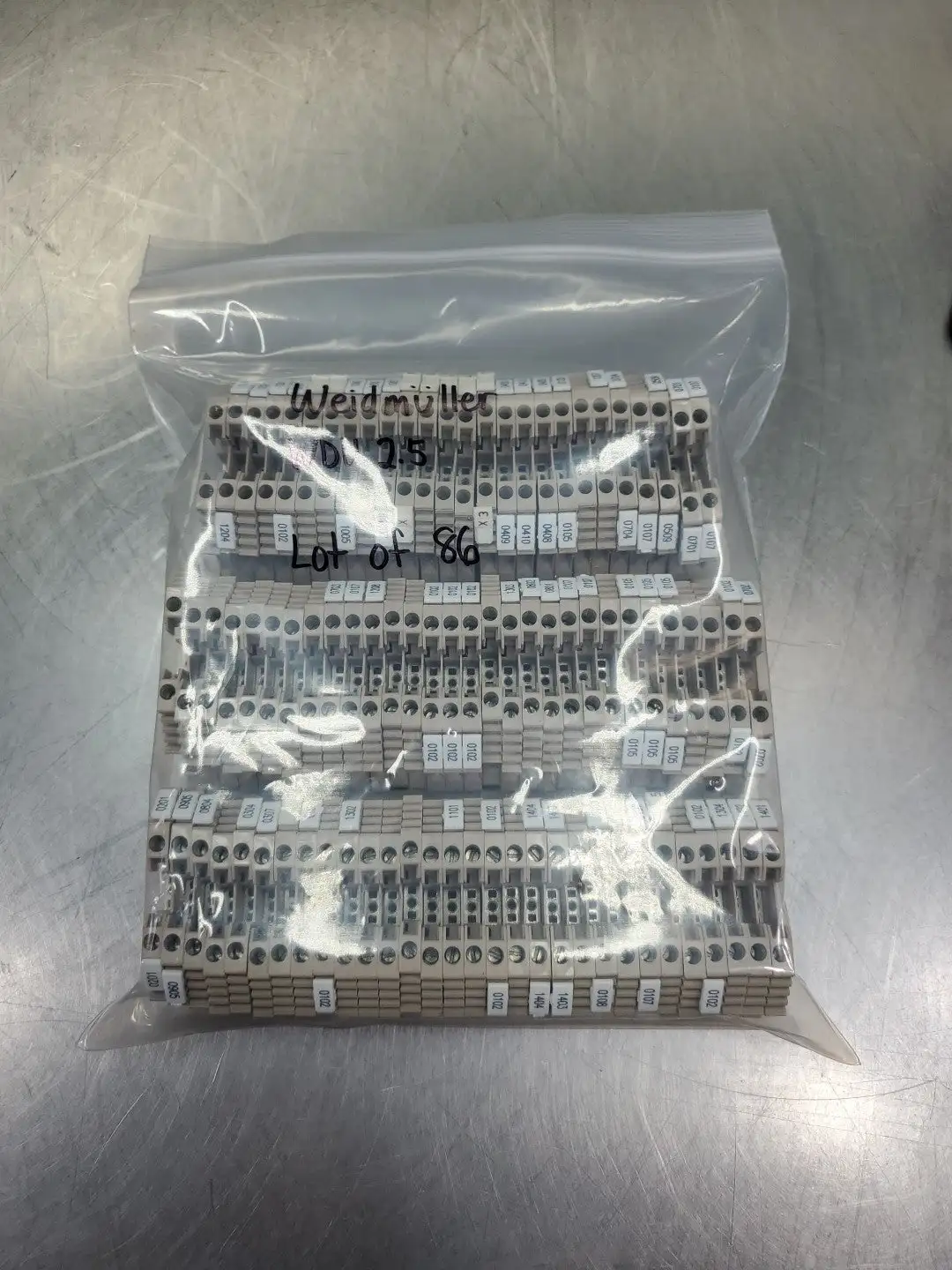 WEIDMULLER WDU 2.5 Terminal Block Module, Lot of 86. 4A-41