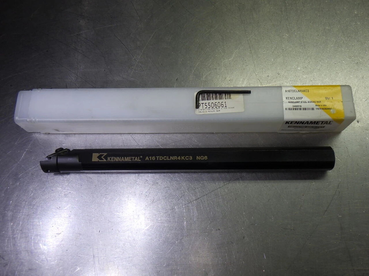 Kennametal 1.2" Coolant Thru Steel Boring Bar 1" Shank A16TDCLNR4KC3 (LOC1429A)