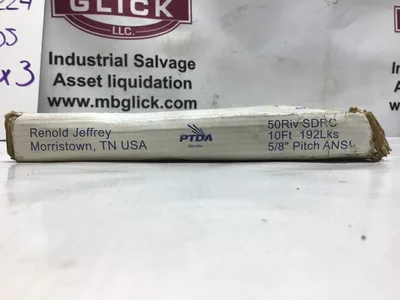 RENOLD JEFFREY ANSI 50-1 STANDARD DUTY ROLLER CHAIN 10′ 192 LINKS
