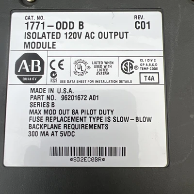 Used Allen-Bradley 1771-0DD PLC Input & Output California US | Davliegogo LLC #1706947
