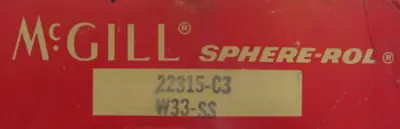 NEW MCGILL 22315-C3 ROLLER BEARING W33-SS 22315C3