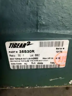 Dodge Tigear 2 35S30R Gear Drive/Speed Reducer 30:1 3/4HP 1725RPM 3PH