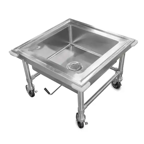 John Boos PB-SS-208 20"H Portable Soak Sink w/ 8"D Bowl, Drain Connection