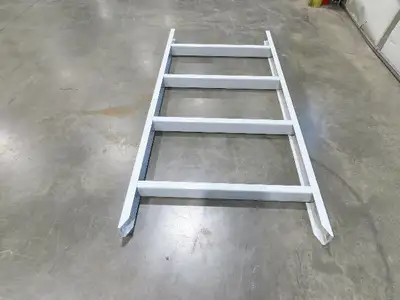 Hytrol HPS 37"W Conveyor Leg 78" Top Section Extension No Brackets WHITE