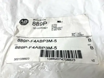 New | in-Stock Allen-Bradley Ser. B Double Ended Cordset Straight M8 M to F 5m Cable & Wire Michigan US | Maverick Industrial Sales #1401426
