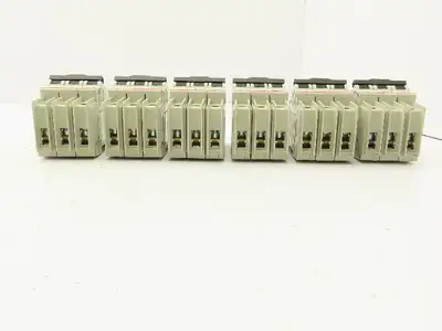ABB S203UP-K1A 3-Pole Circuit Breaker 20A 480VAC 18-4AWG DIN Mountable Lot of 6