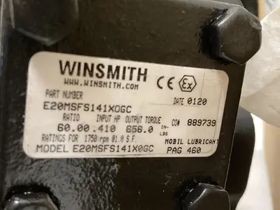 Used WINSMITH E20MSFS141XOGC Speed Reducers | Surplus Asset Holdings #1205495