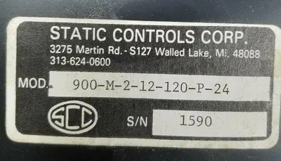Used STATIC CONTROLS CORP _UNKNOWN_ Industrial Controls | ND Industrial Surplus #1224122