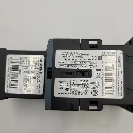 Used SIEMENS SIEMENS CSA B44.1/ASME A17.5 CONTACTOR & 3RH2911-2HA11 AUXILIARY CONTACT PLC Contactors | ND Industrial Surplus #1218395
