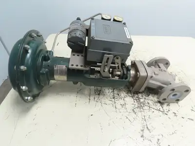 Fisher Control Pneumatic Diaphragm Actuator Lined PTFE Valve 1" Actuator 30 Sz
