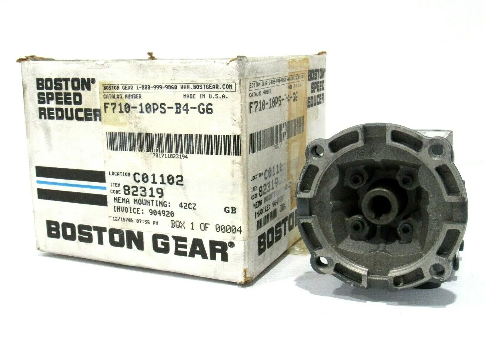 NEW BOSTON GEAR F710-10PS-B4-G6 GEAR REDUCER F71010PSB4G6