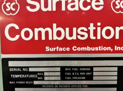 Item# W401 Surface Combustion Washer 36 X 72 X 36