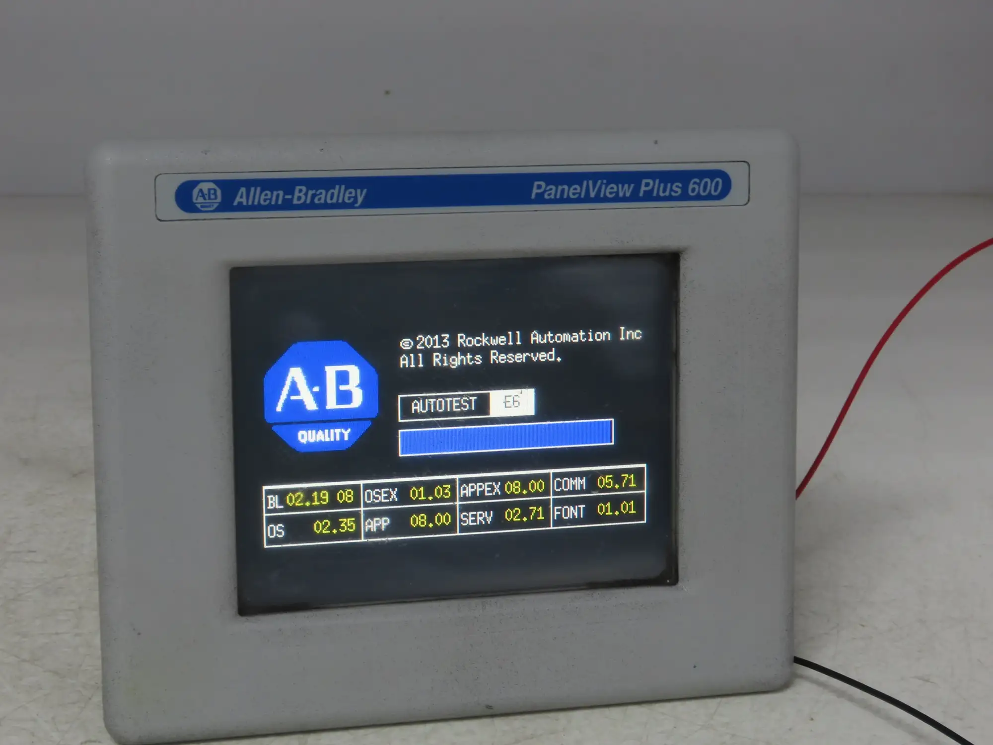 Allen Bradley 2711PC-T6C20D8 HMI PanelView Plus 600 6" Operator Touch Panel