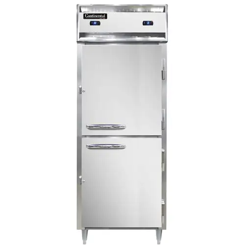 Continental D1RFENSAHD 28 1/2" Designer Line One Section Commercial Combo Refrigerator Freezer - Solid Doors, Dual Temp, 11