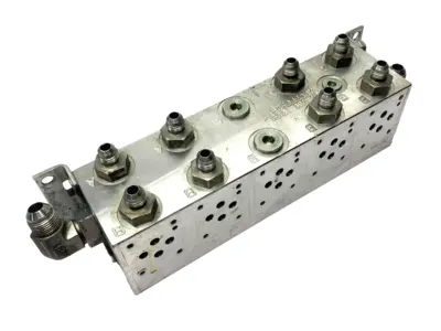 Used Daman Aluminum Directional Valve Manifold 5-Station 3000PSI Parts (Hydraulics and Pneumatics) Michigan US | Maverick Industrial Sales #1393353