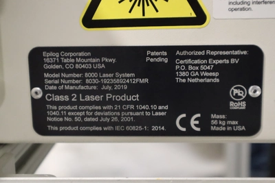 Used EPILOG LASER FIBERMARK 24 SERIES 8000 Laser Markers Minnesota US | Machinesused.com #1410654