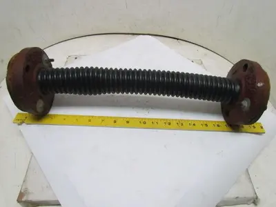 1-1/2x16" Flex Hose Teflon Helical Flared Thru Flanged 150# Ductile Iron Ends