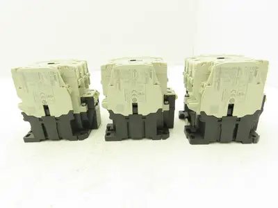 Mitsubishi S-T35 Motor Starter Contactor 20Hp 40A 600VAC 4NO 4NC Lot of 3
