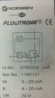 NEW NORGREN 0799322 PROPORTIONAL PRESSURE SOLENOID VALVE