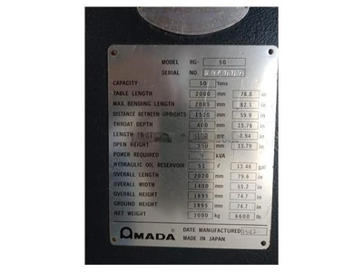 USED 1987 AMADA RG-50