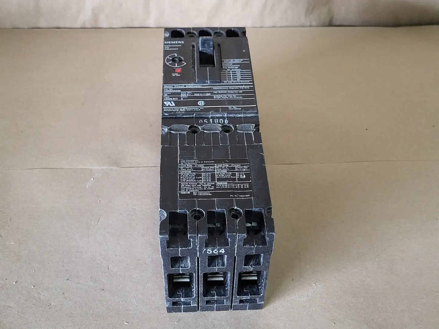 USED SIEMENS CED63A030