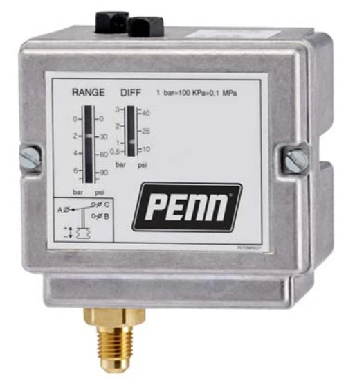 Johnson Controls P77AAA-9351 P77 Pressure Control, Single Pressure, Auto Reset [New]
