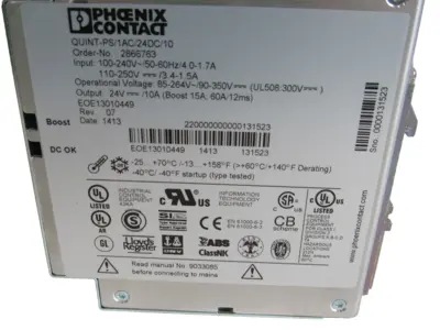 NEW PHOENIX CONTACT QUINT-PS/1AC/24DC/10 POWER SUPPLY QUINTPS1AC24DC10 2866763