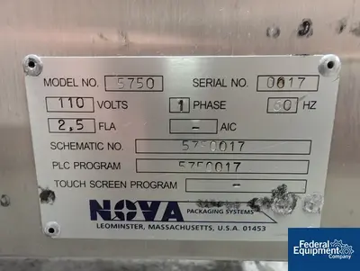 USED Nova Packaging Lakso Nova Packaging Torquer, Model 5750