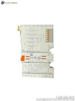 Used BECKHOFF DIGITAL INPUT MODULE KL1002, 24VD PLC Input & Output Kentucky US | Industrial Parts R Us Inc. #1512122