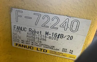 Used FANUC M16IB/20 6 AXIS CNC ROBOT WITH FANUC RJ3IB CONTROLLER Robots | Harbor Machinery Inc. #1283327