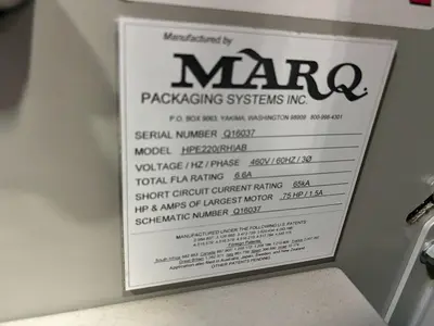 USED 2016 MARQ HPE 220