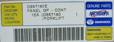 NEW CATERPILLAR D5574151 CONTROL PANEL D557180E