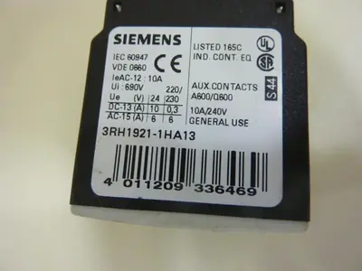 USED SIEMENS 3RH1921-1HA13