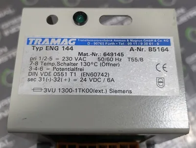 Tramag ENG 144 Industrial Control Transformer 649145 24VDC 6A Used