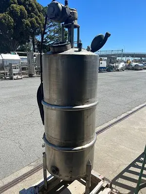 Tank, 100 Gallon, Stainless Steel, Agitated, Dish Bottom #S745084