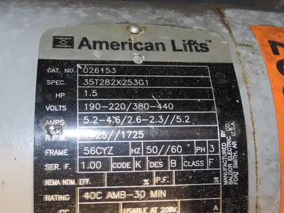 American 2000LB Electric Scissor Lift 96x60" Top 60" Travel Scaffold Work Dock