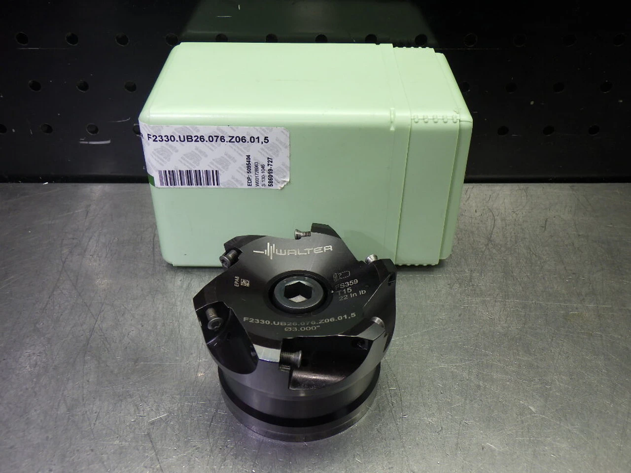 Walter 3" Coolant Thru Facemill 1" Arbor F2330.UB26.076.Z06.01.5 (LOC2305)
