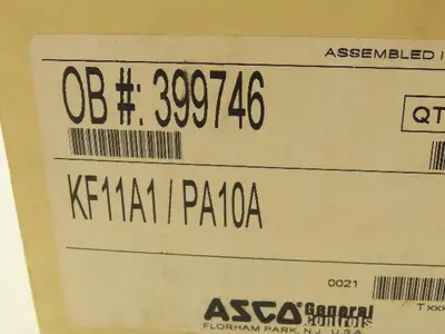 Asco KF11A1/PA10A Temperature Switch Assy W/Sensor Limit Control 120/250VAC