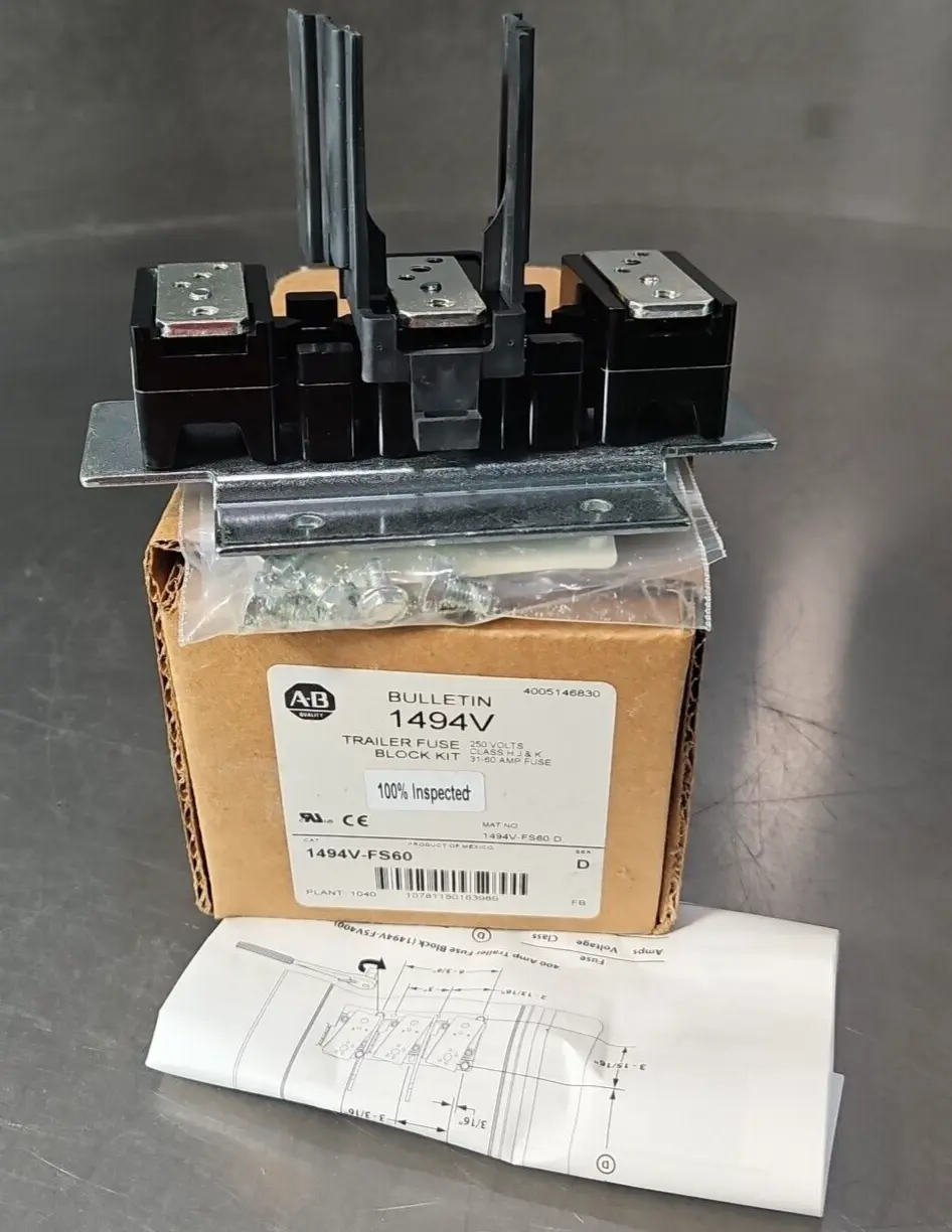Allen-Bradley 1494V-FS60 Ser D Trailer Fuse Block Kit 250V (BIN423)