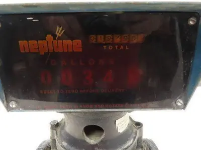 Neptune 600 Liquid Flow Meter Gal Register 1" Flanged 2-Bolt -No Transmitter