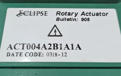 Honeywell Eclipse Rotary Actuador ACT004A2B1A1A Programmable Controller. 6D-5