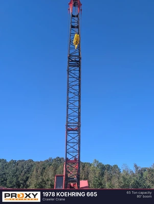 Used 1978 KOEHRING 665 Crawler Cranes Alabama US | Proxy Equipment #1567990