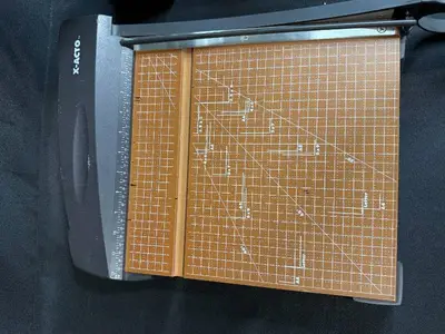 X-Acto Paper Cutter, Clip-On LED Lamp, and Desk Magnifier Lot