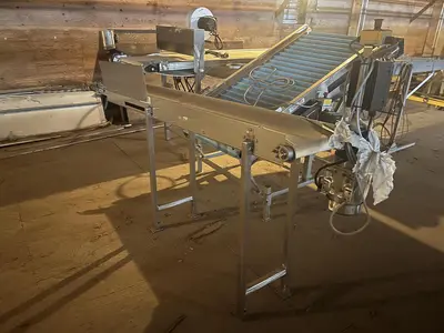 9ft Long Flat Belt Conveyor