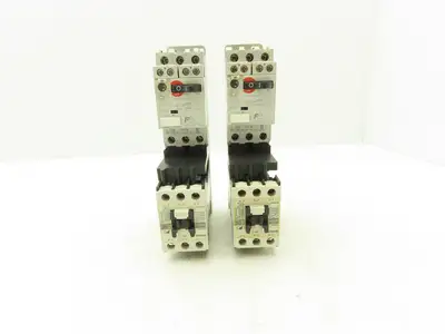 Fuji Elec BM3RSB-P63 Manual Starter .4-.63A Adj Overload w Contactor Lot of 2
