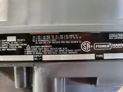 NEW 2012 FISHER DVC6005
